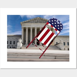 Folding Chair To The Supreme Court - American - Front Posters and Art